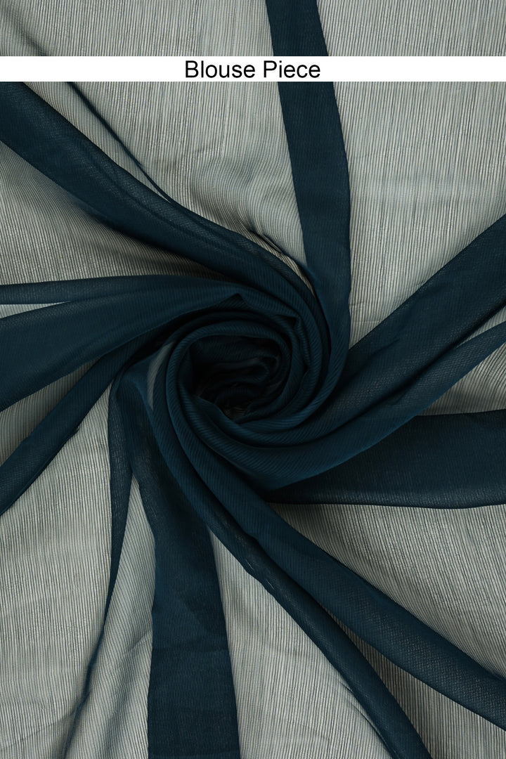 Teejh Sanah Blue Chiffon Ready to Drape Saree