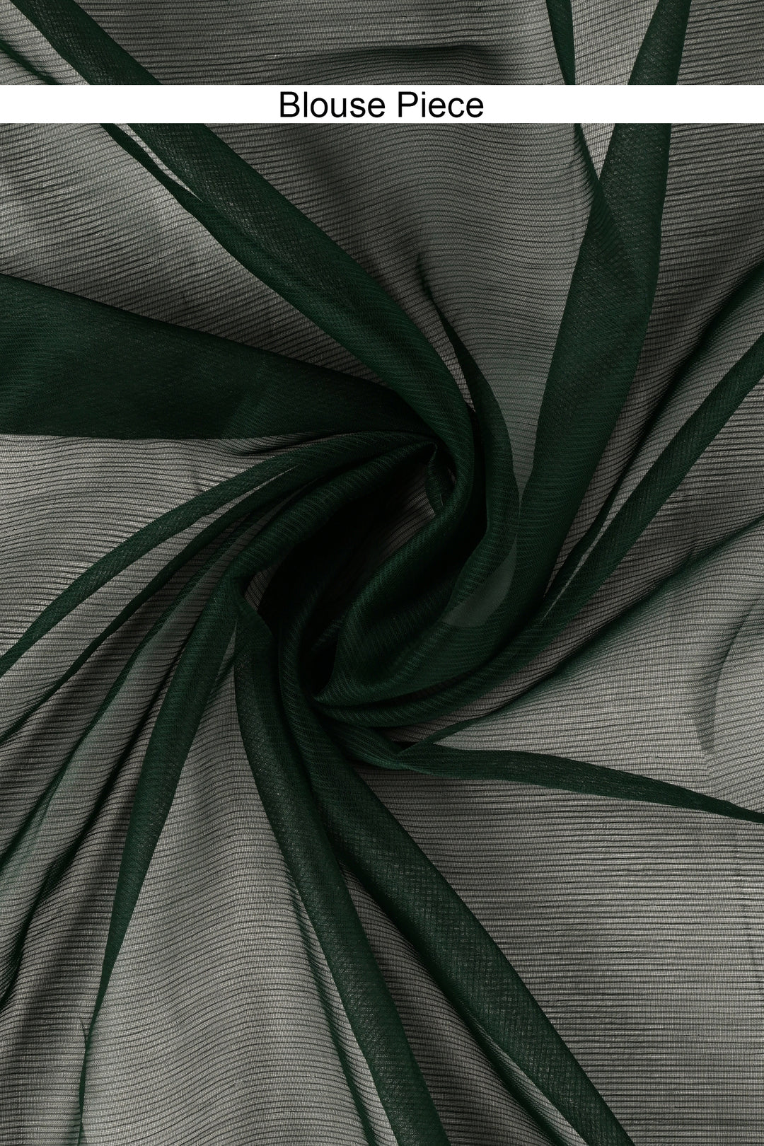 Teejh Sanah Bottle Green Chiffon Ready to Drape Saree