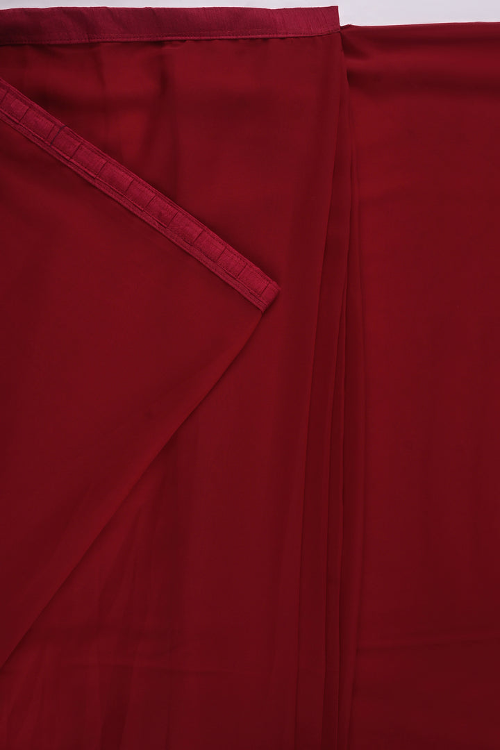 Teejh Farah Red Georgette Ready to Drape Saree