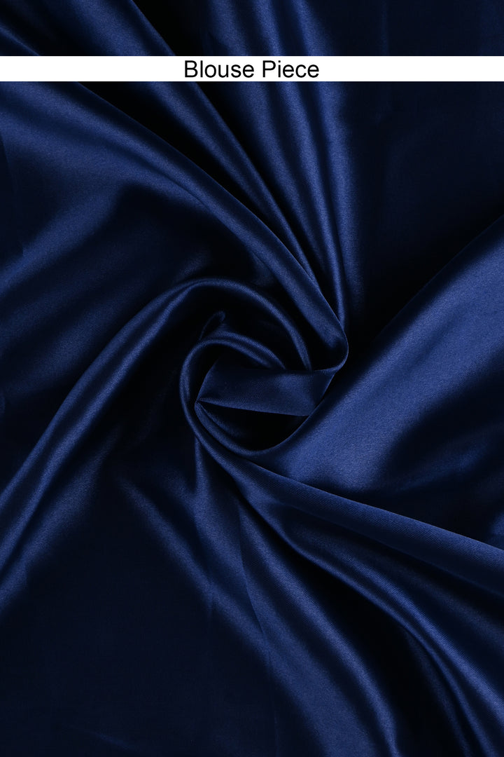 Teejh Kaalki Blue Shimmer Chiffon Saree