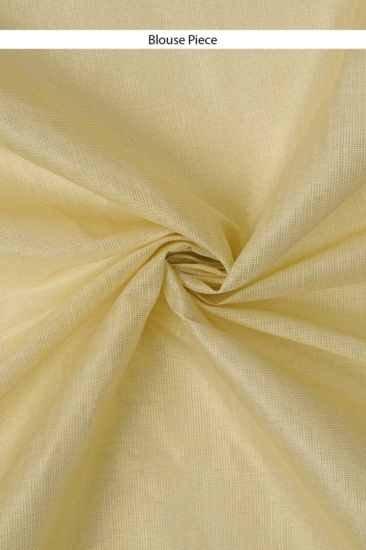 Teejh Ariata Golden Kerala Tissue Kasavu saree
