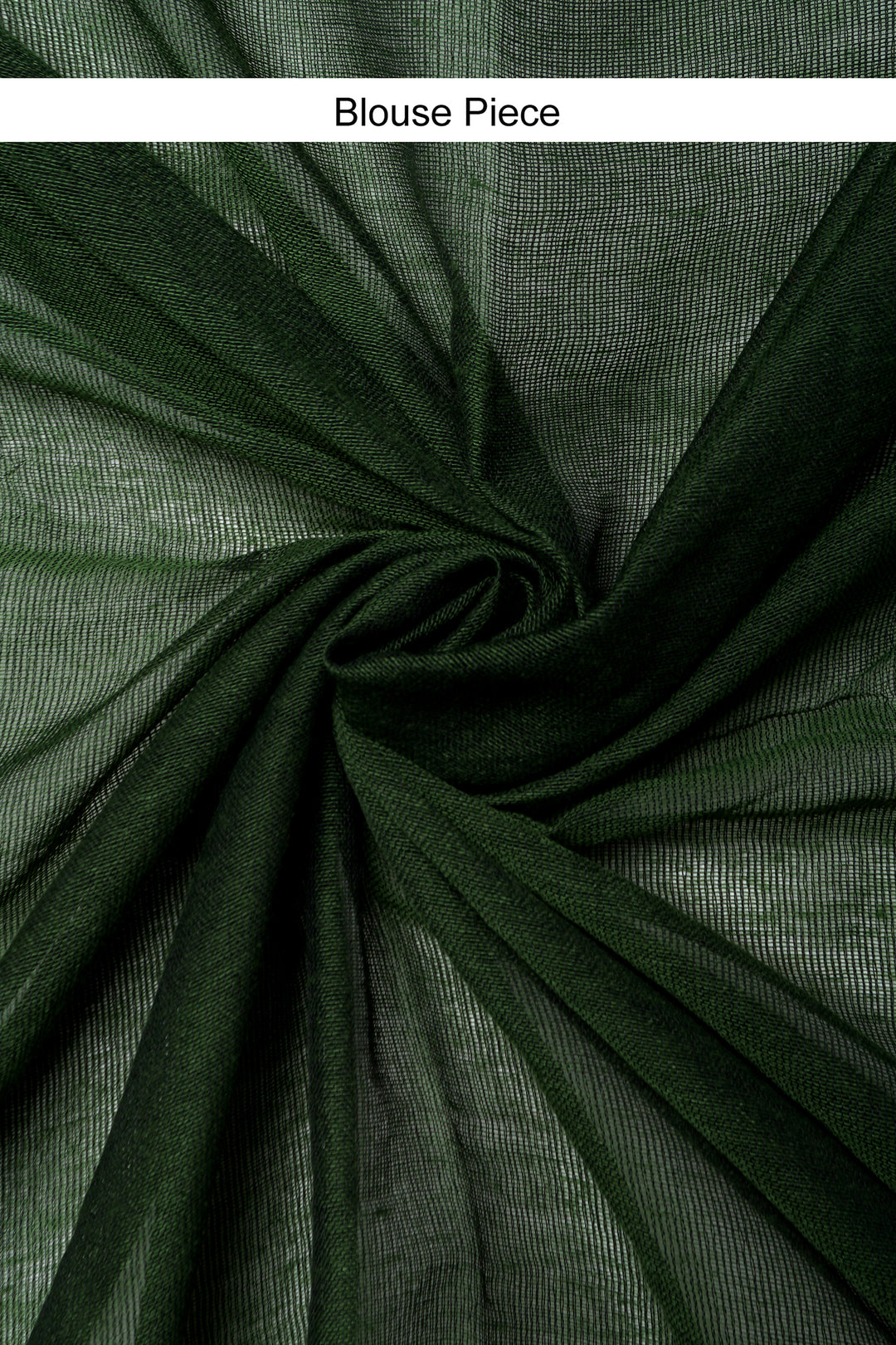 Teejh Gusto Green Mulmul cotton Saree with Blouse Piece