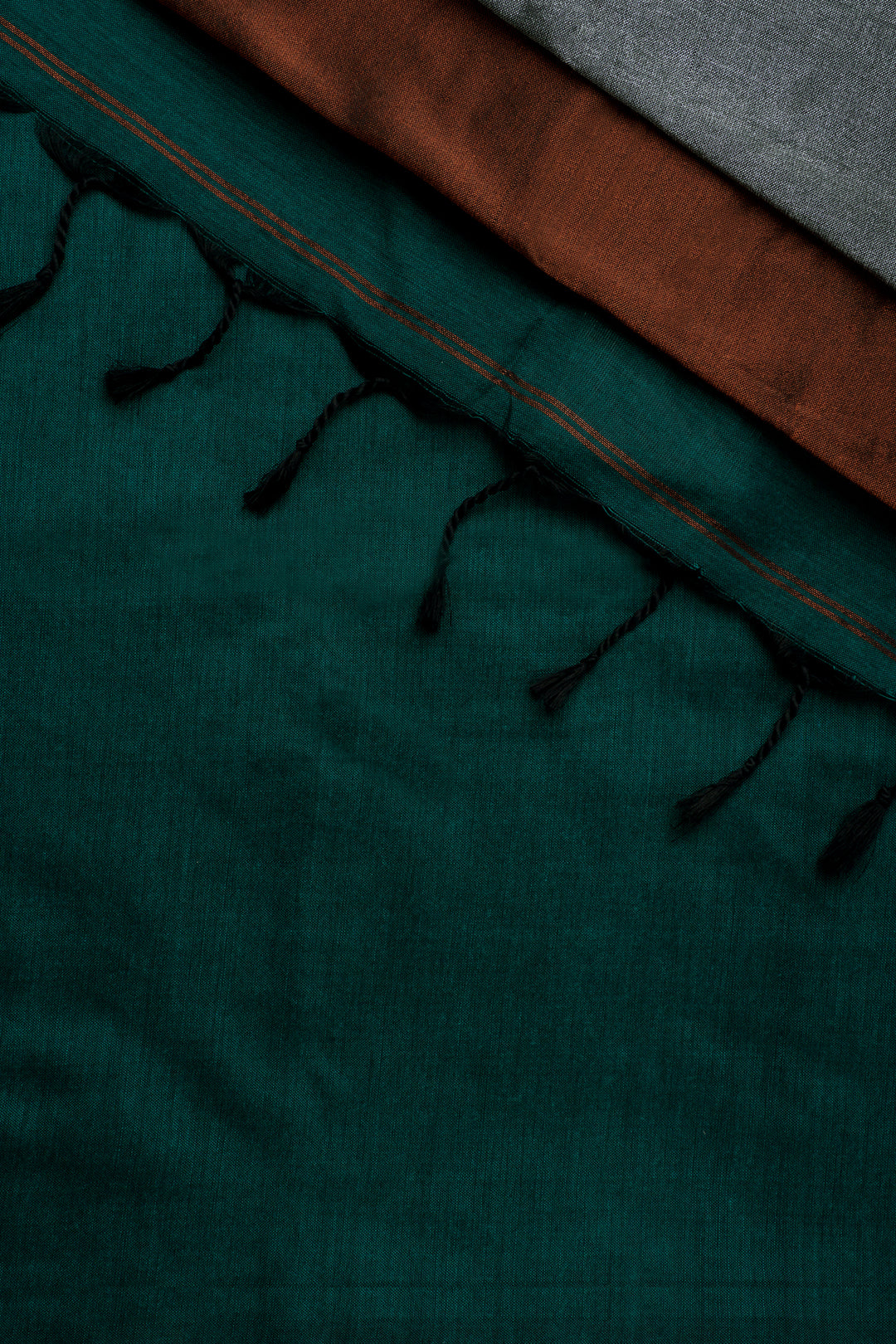 Teejh Mystical Green Hand Woven Cotton Tissue Saree with Blouse Piece