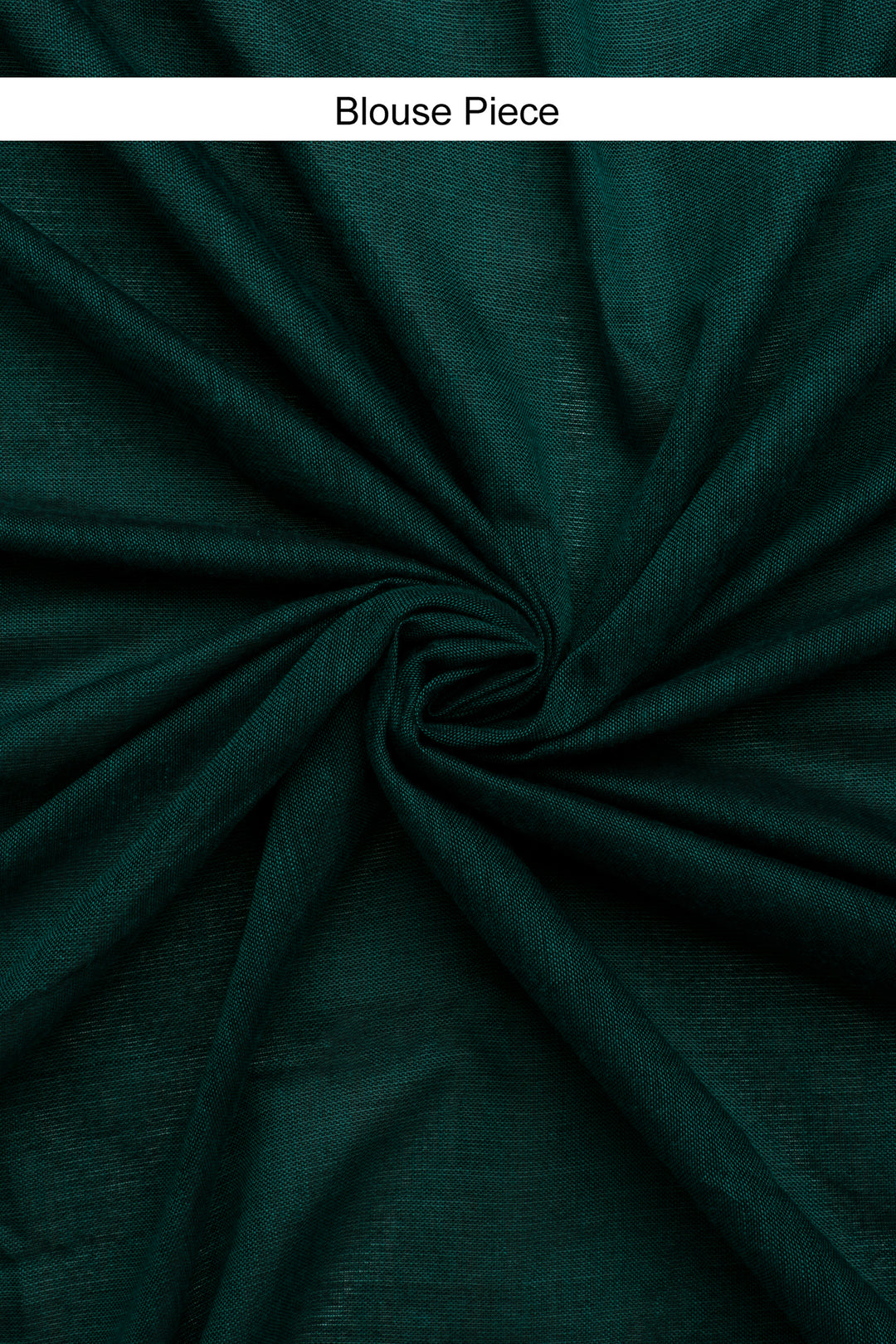 Teejh Mystical Green Hand Woven Cotton Tissue Saree with Blouse Piece