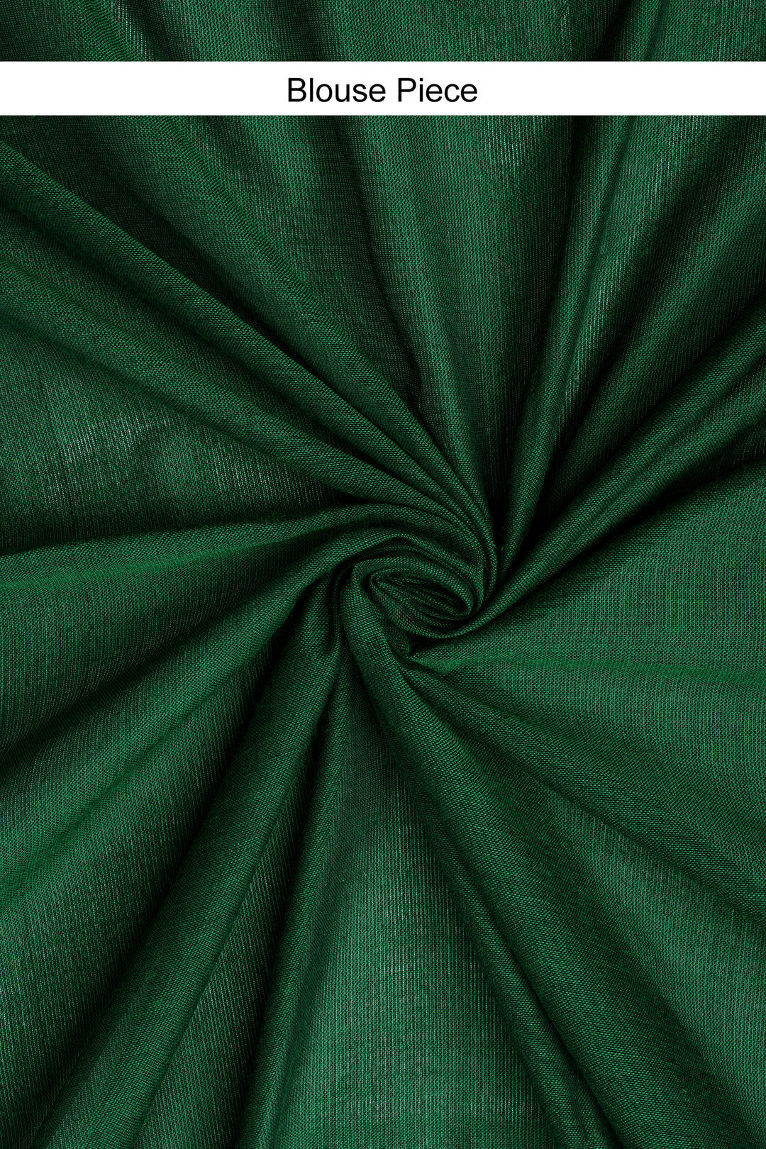 Teejh Ovyaa Dark Green Hand Woven Tissue Weaving Saree with Blouse Piece