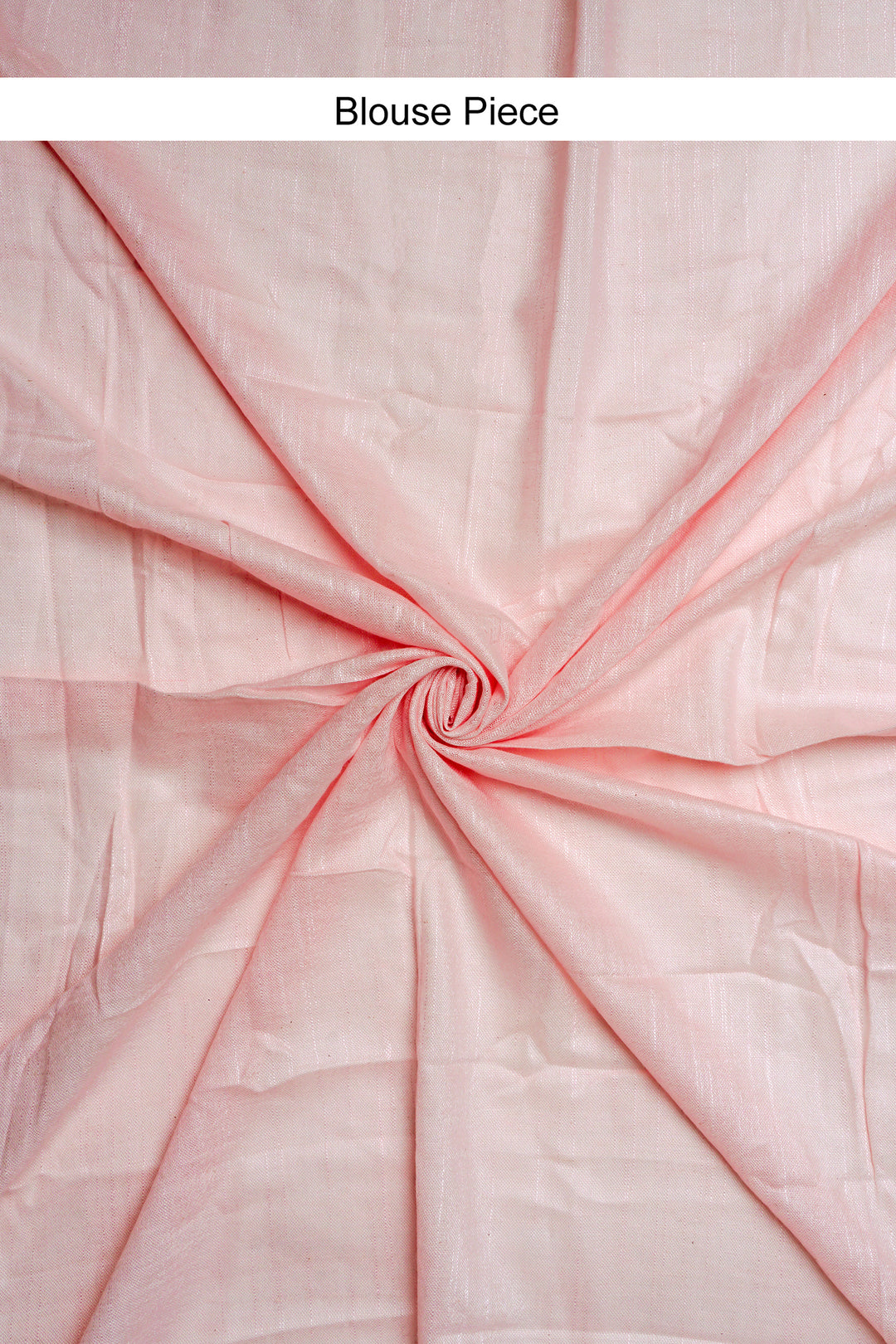 Teejh Spring Sunshine Light Pink Linen Saree With Blouse Piece
