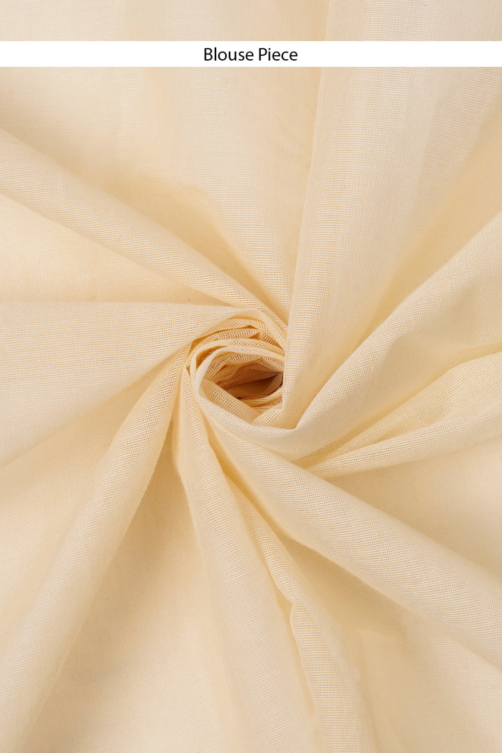 Teejh Kalleshwari White and Gold Kerala Cotton Kasavu Saree