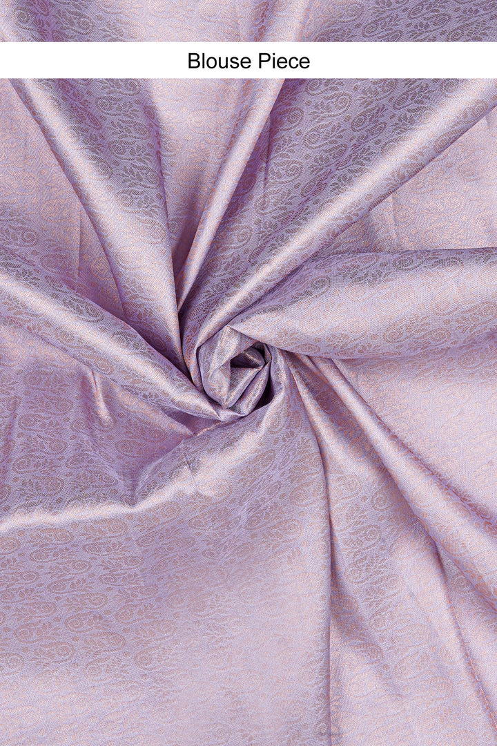 Teejh Suwarna Purple Soft Silk Zari Saree