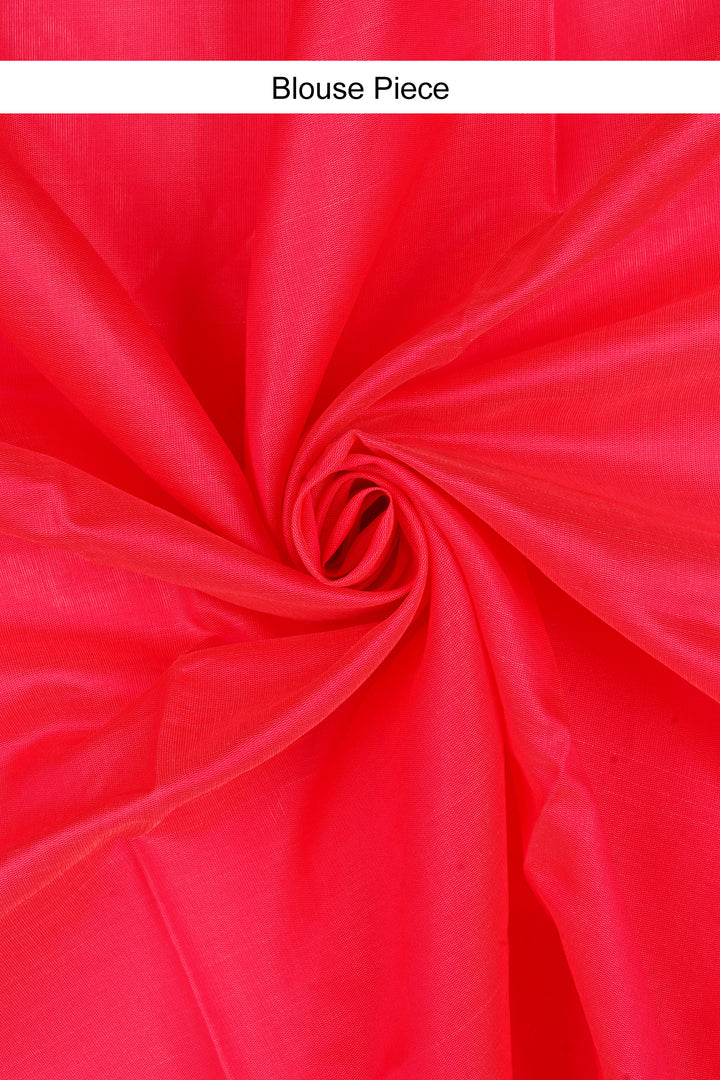 Teejh Aiassa Pink Cotton Silk Saree
