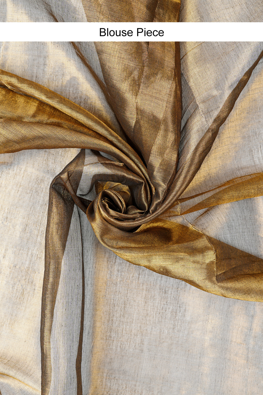 Teejh Hiraadiya Copper Organic Tissue Silk Saree