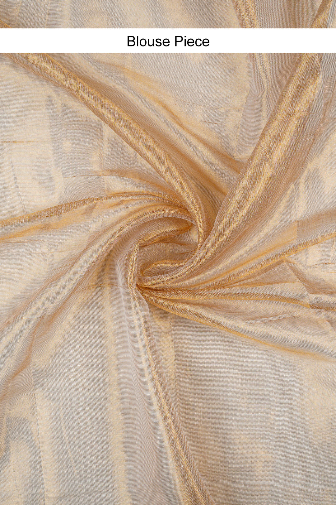 Teejh Idayini Off White Organic Tissue Silk Saree
