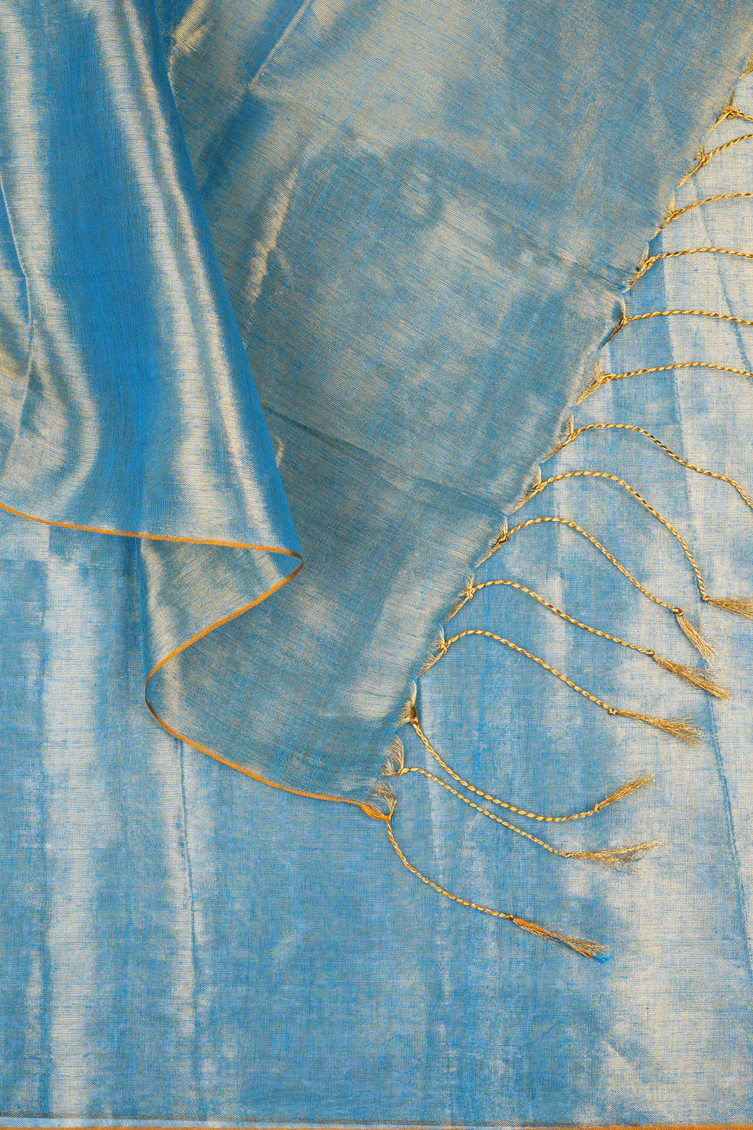 Teejh Trishika Blue Tissue Saree