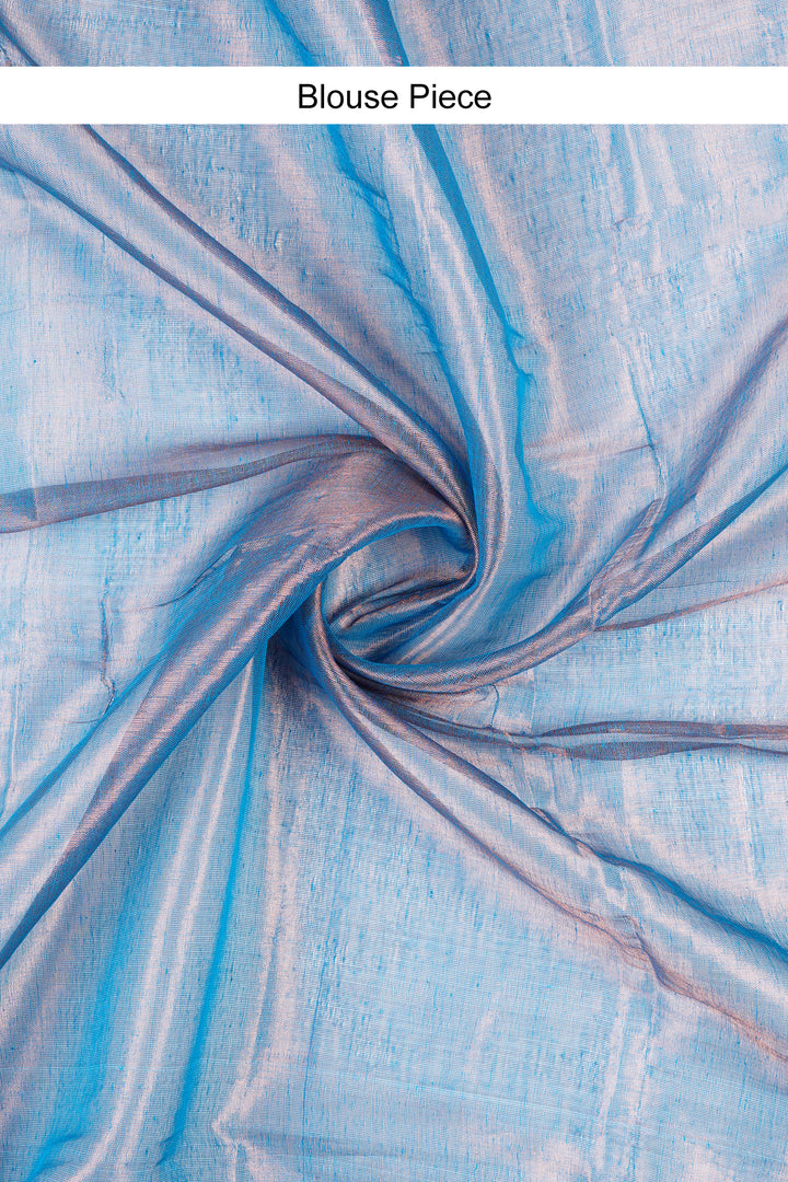 Teejh Trishika Dark Blue Tissue Saree