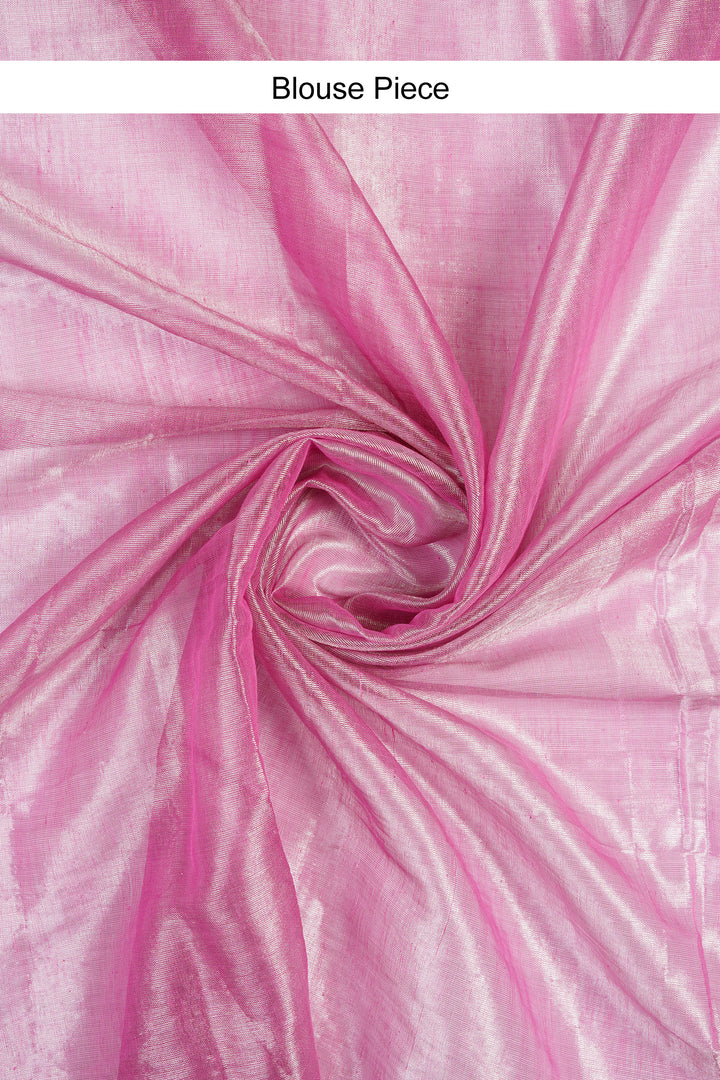 Teejh Trishika Pink Tissue Saree