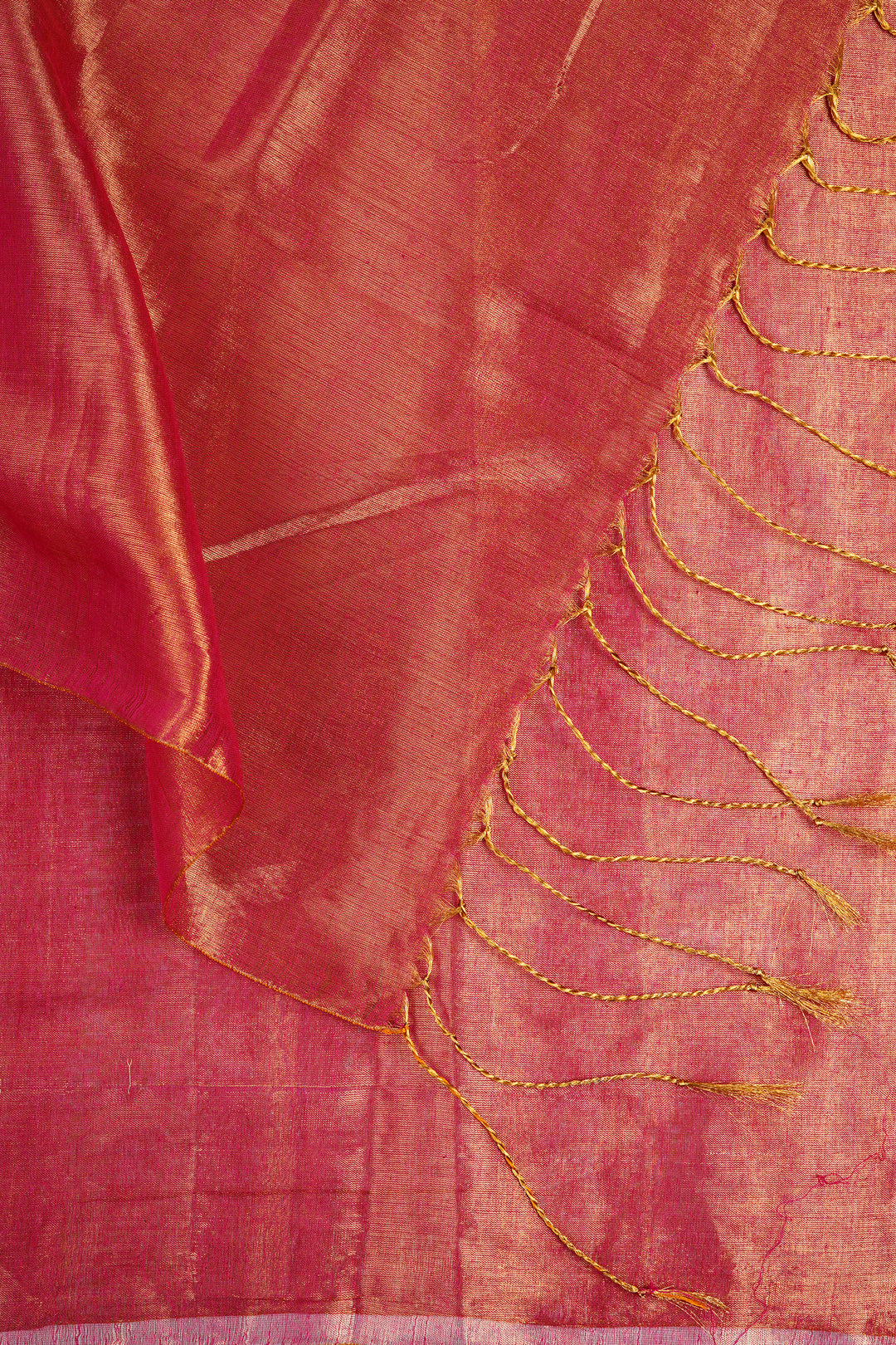 Teejh Trishika Dark Pink Tissue Saree