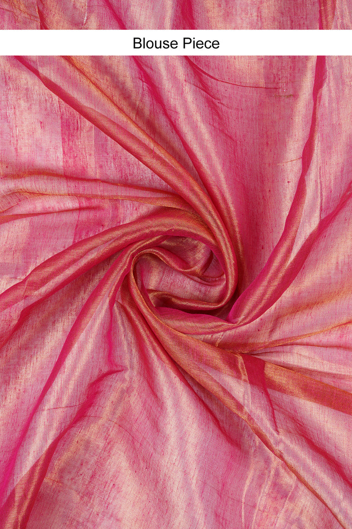 Teejh Trishika Dark Pink Tissue Saree
