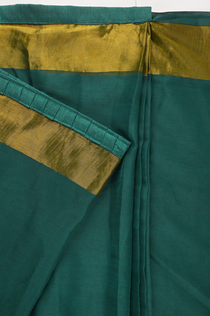 Teejh Sanah Persian Green Chiffon Ready to Drape Saree