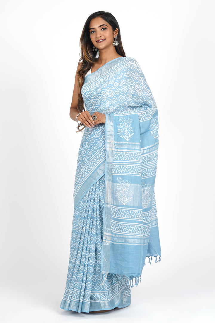 Teejh Parvati Linen Saree
