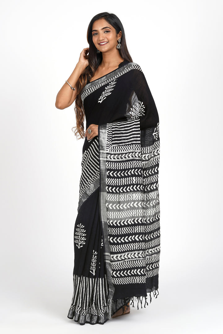 Teejh Radha Linen Saree