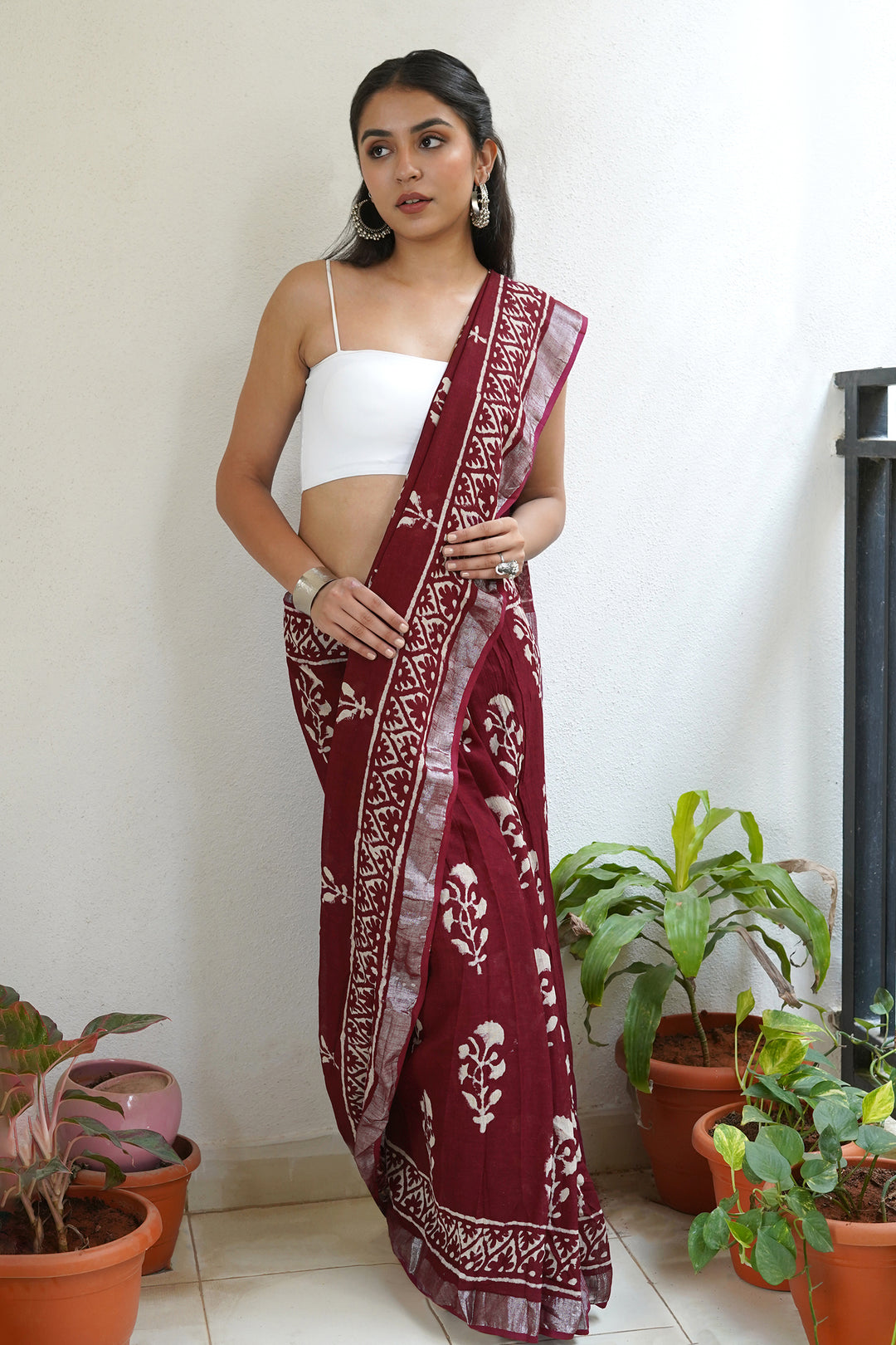 Teejh Saraswati Linen Saree