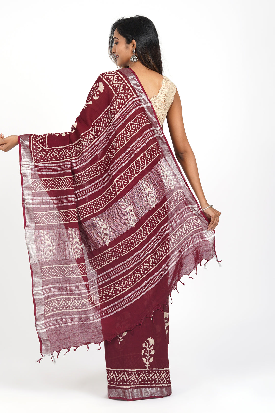 Teejh Saraswati Linen Saree
