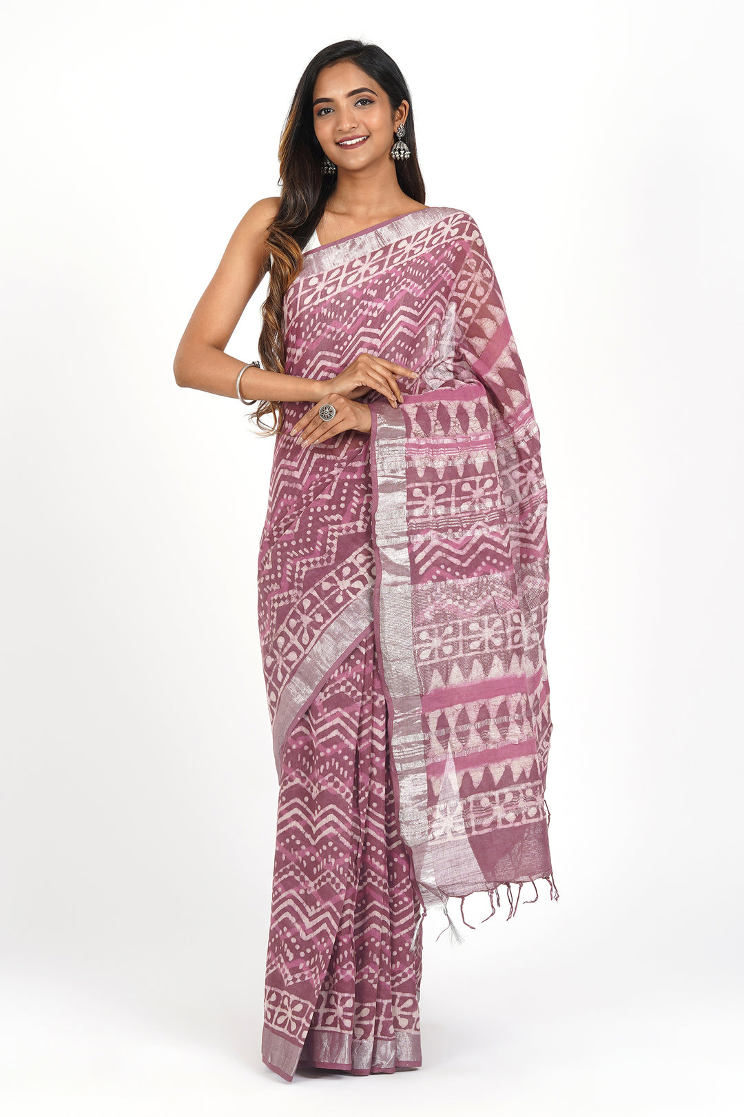 Teejh Mohini Linen Saree