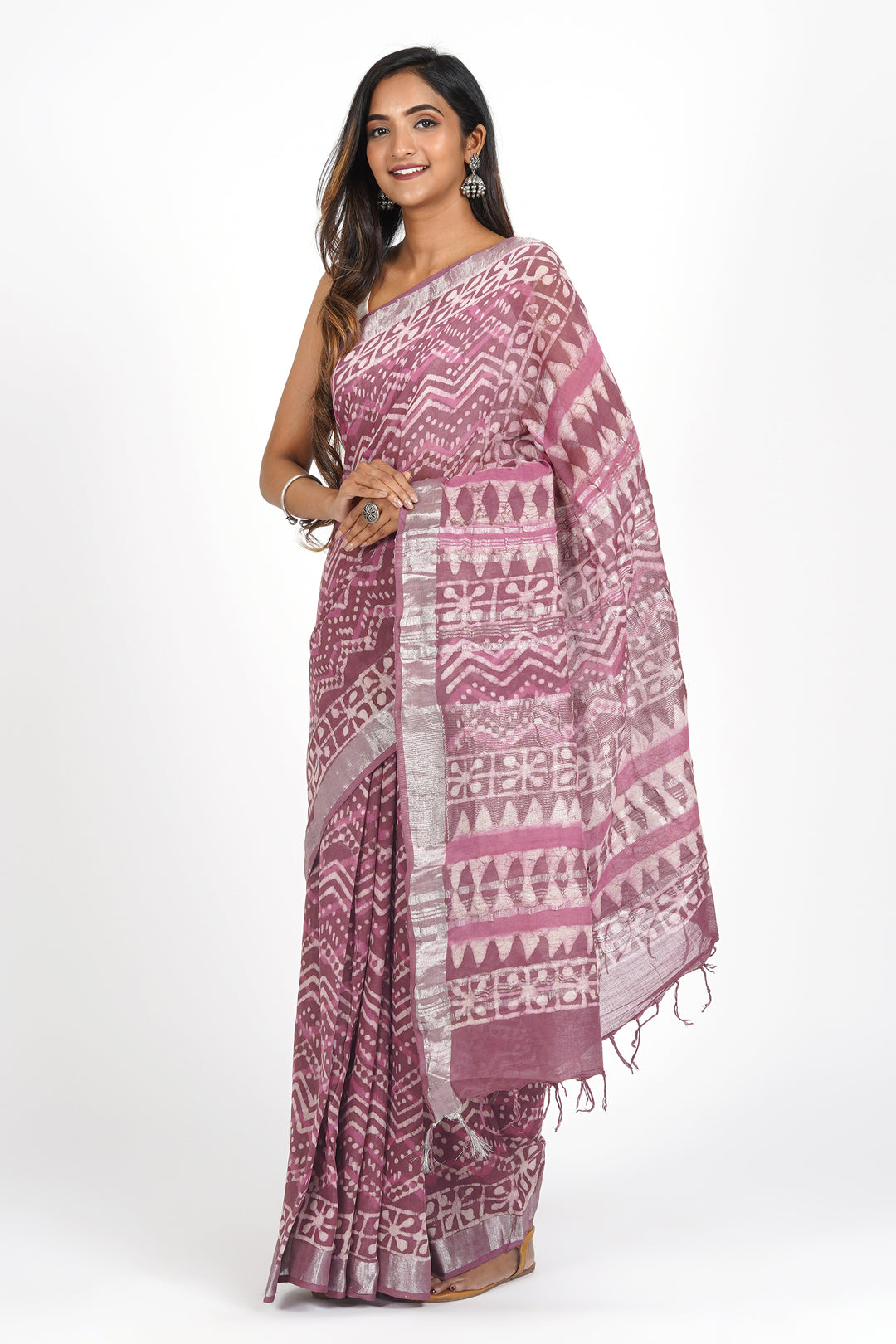 Teejh Mohini Linen Saree