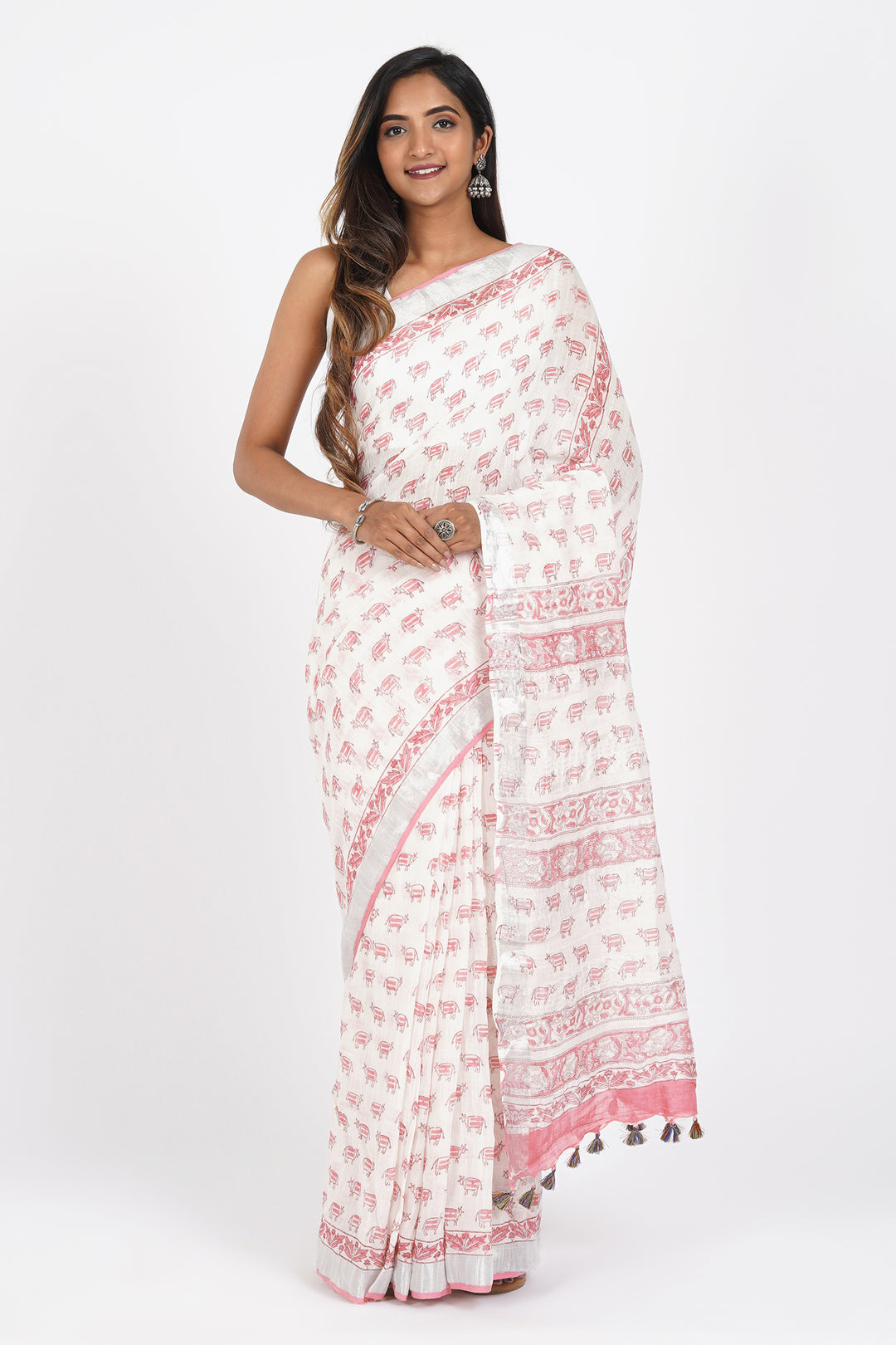 Teejh Sumitra Linen Saree