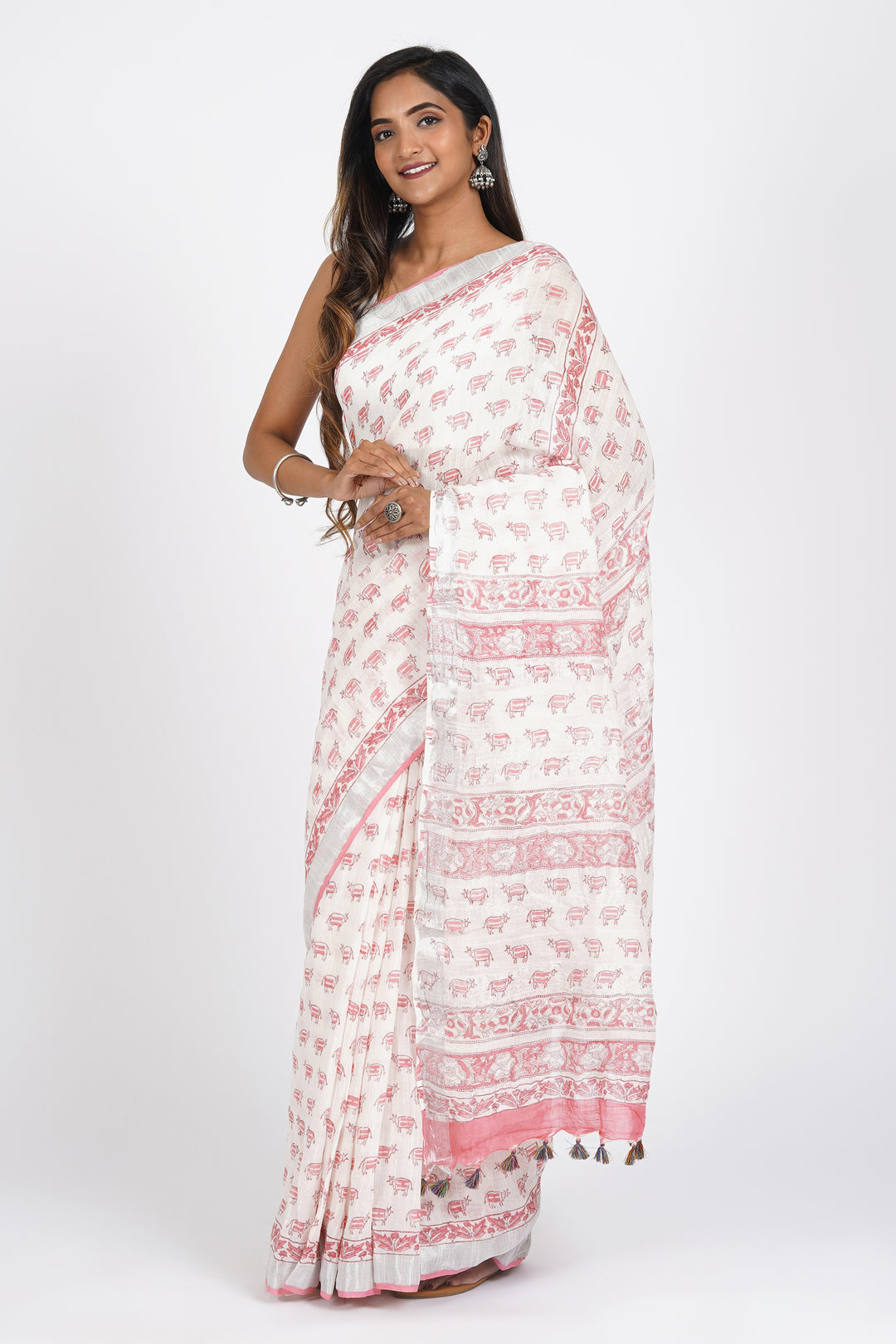 Teejh Sumitra Linen Saree