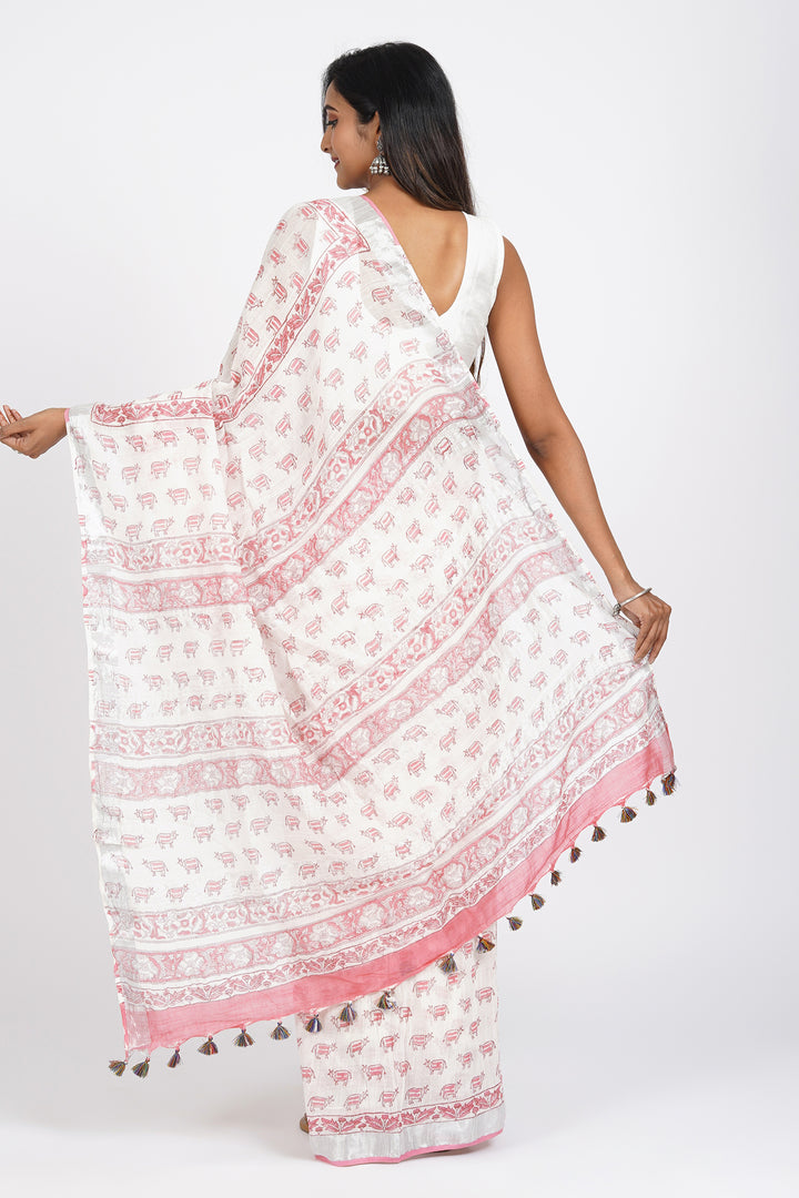 Teejh Sumitra Linen Saree