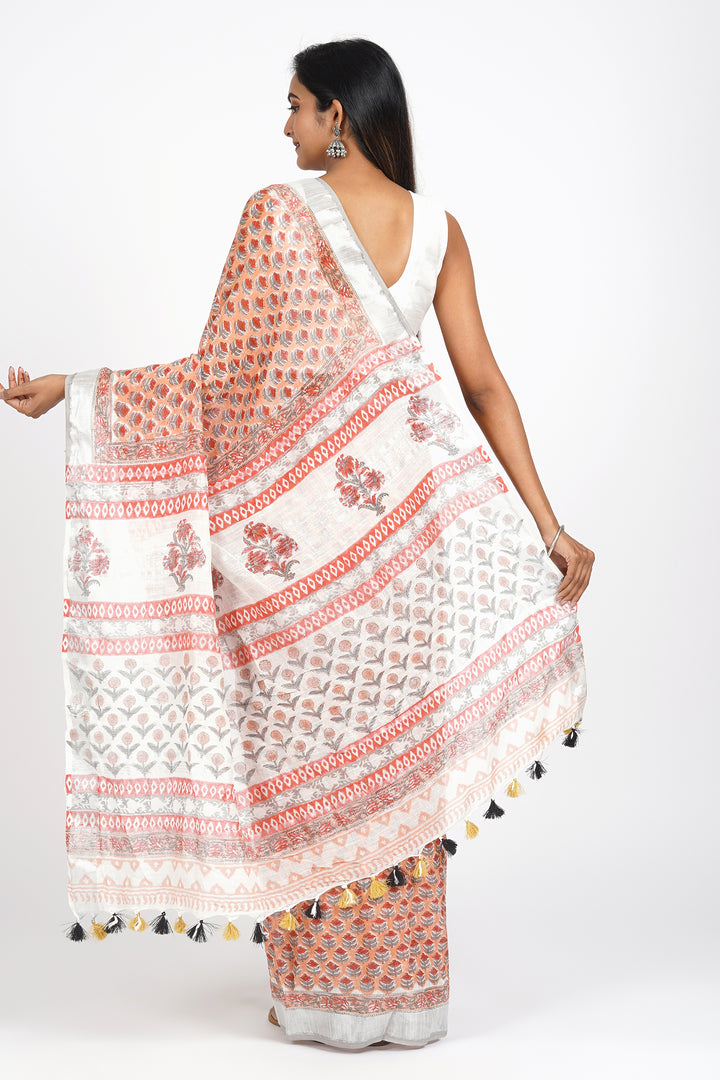 Teejh Urmila Linen Saree