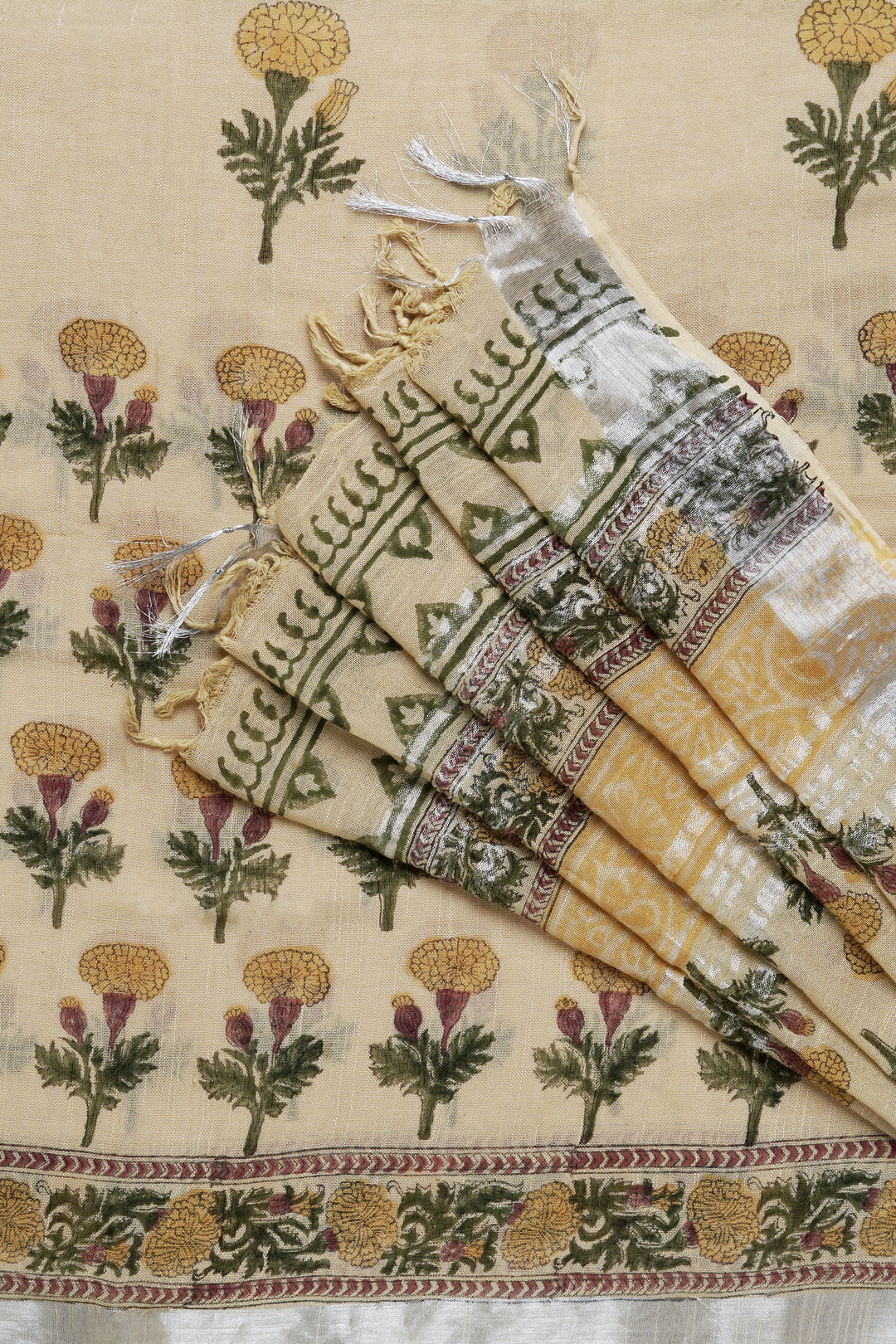 Teejh Purva Linen Saree