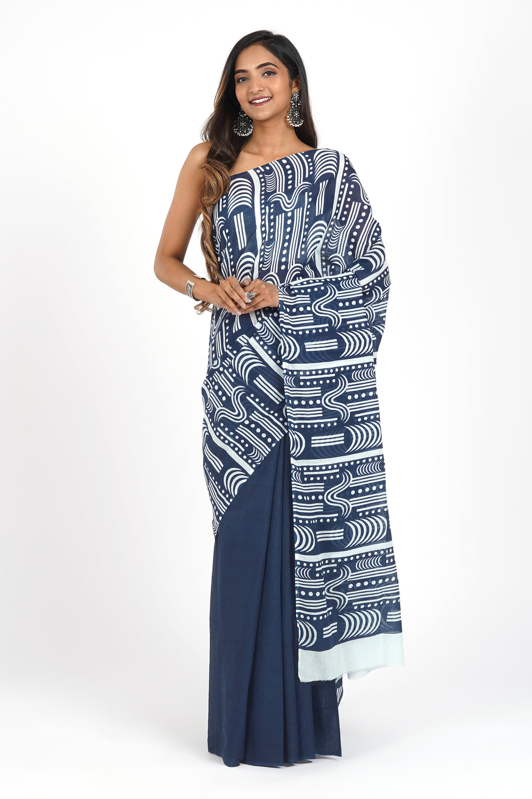 Teejh Kunti Mulmul Cotton Saree