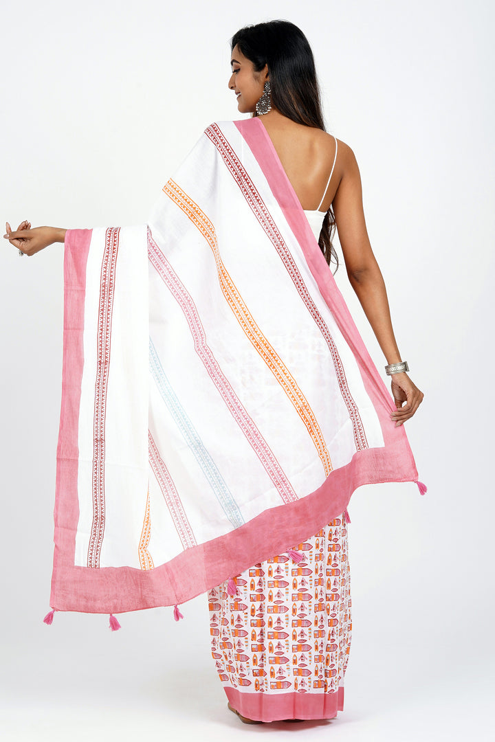 Teejh Jyotsna Mulmul Cotton Saree