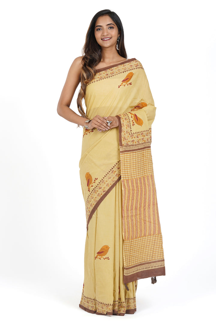 Teejh Vimala Mulmul Cotton Saree