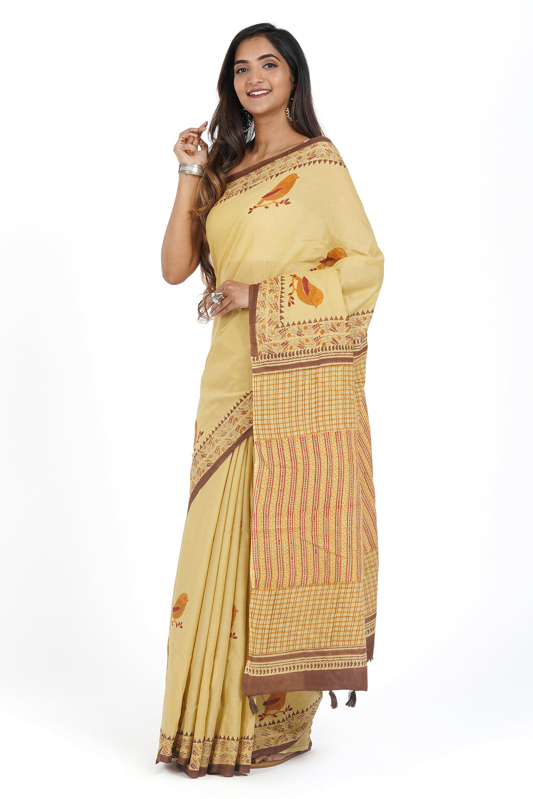Teejh Vimala Mulmul Cotton Saree
