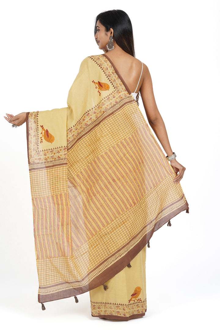 Teejh Vimala Mulmul Cotton Saree