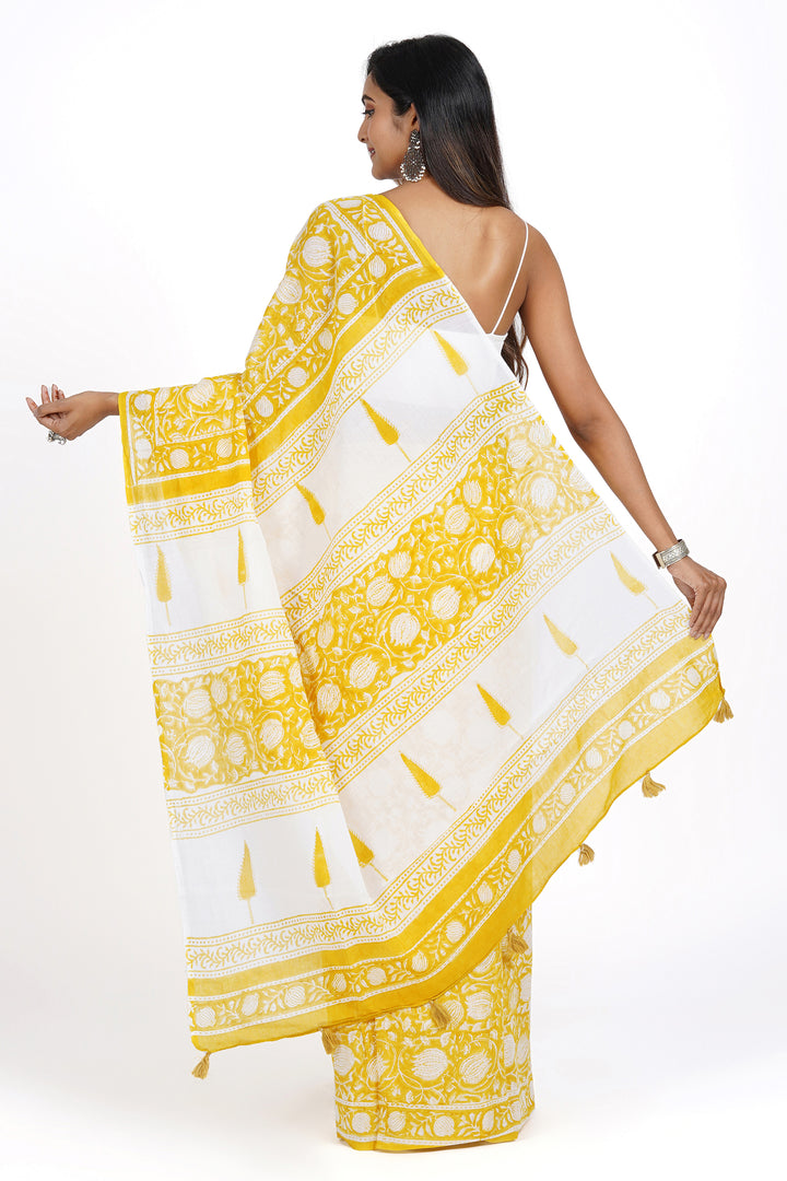 Teejh Sunita Mulmul Cotton Saree