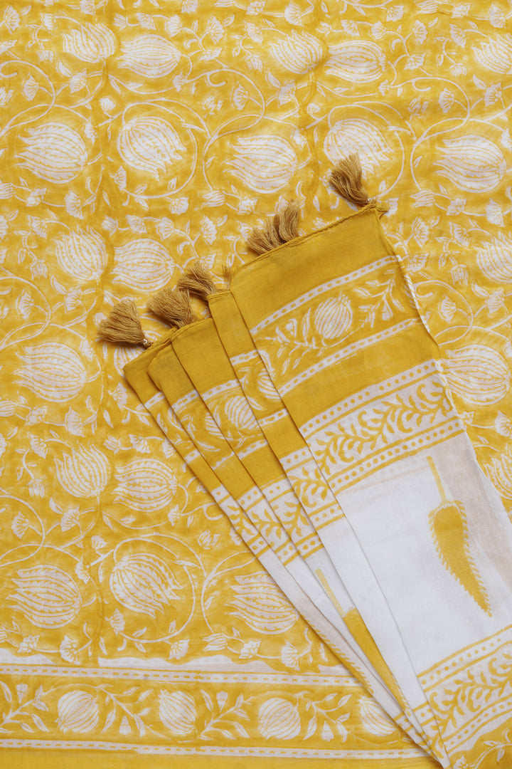 Teejh Sunita Mulmul Cotton Saree