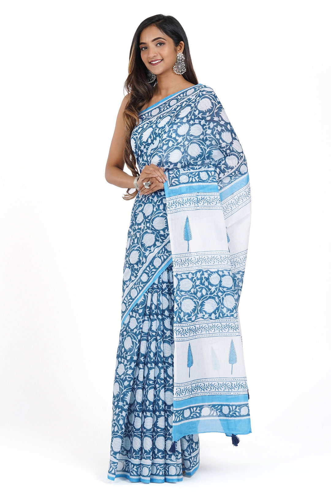 Teejh Vandana Mulmul Cotton Saree
