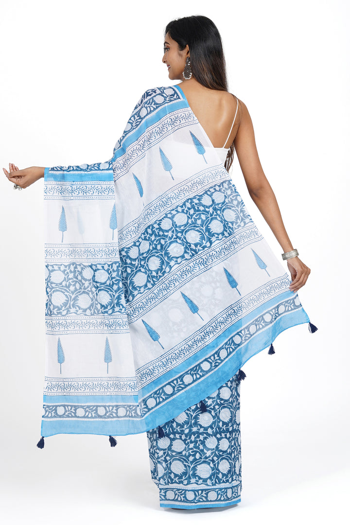 Teejh Vandana Mulmul Cotton Saree