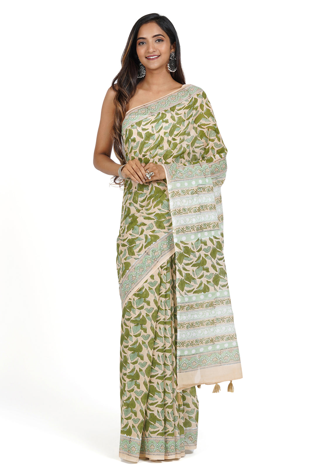 Teejh Malathi Mulmul Cotton Saree