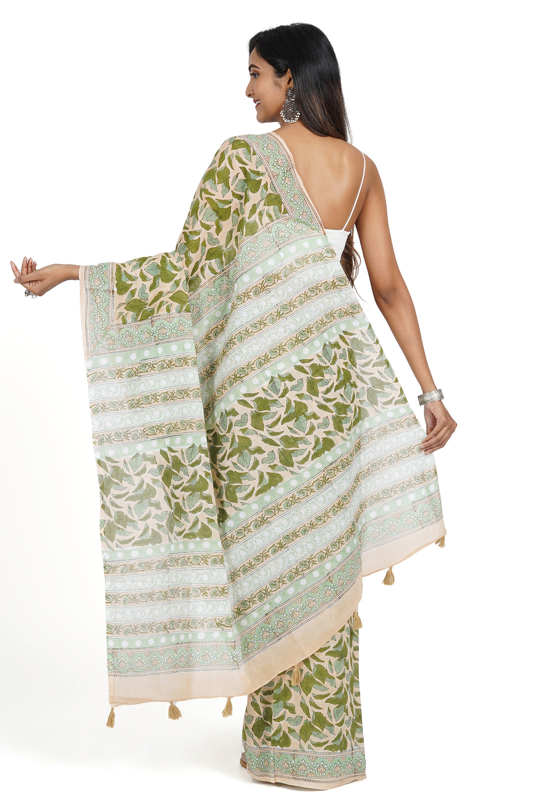 Teejh Malathi Mulmul Cotton Saree