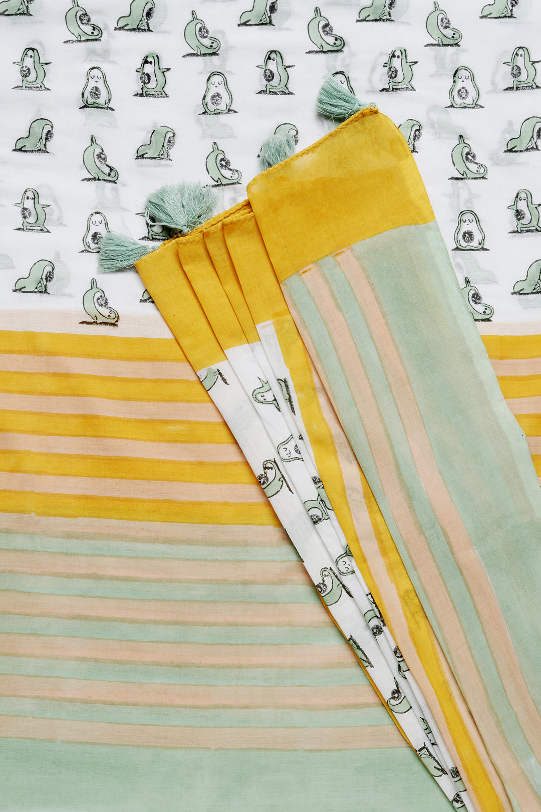 Teejh Vasundhara Mulmul Cotton Saree