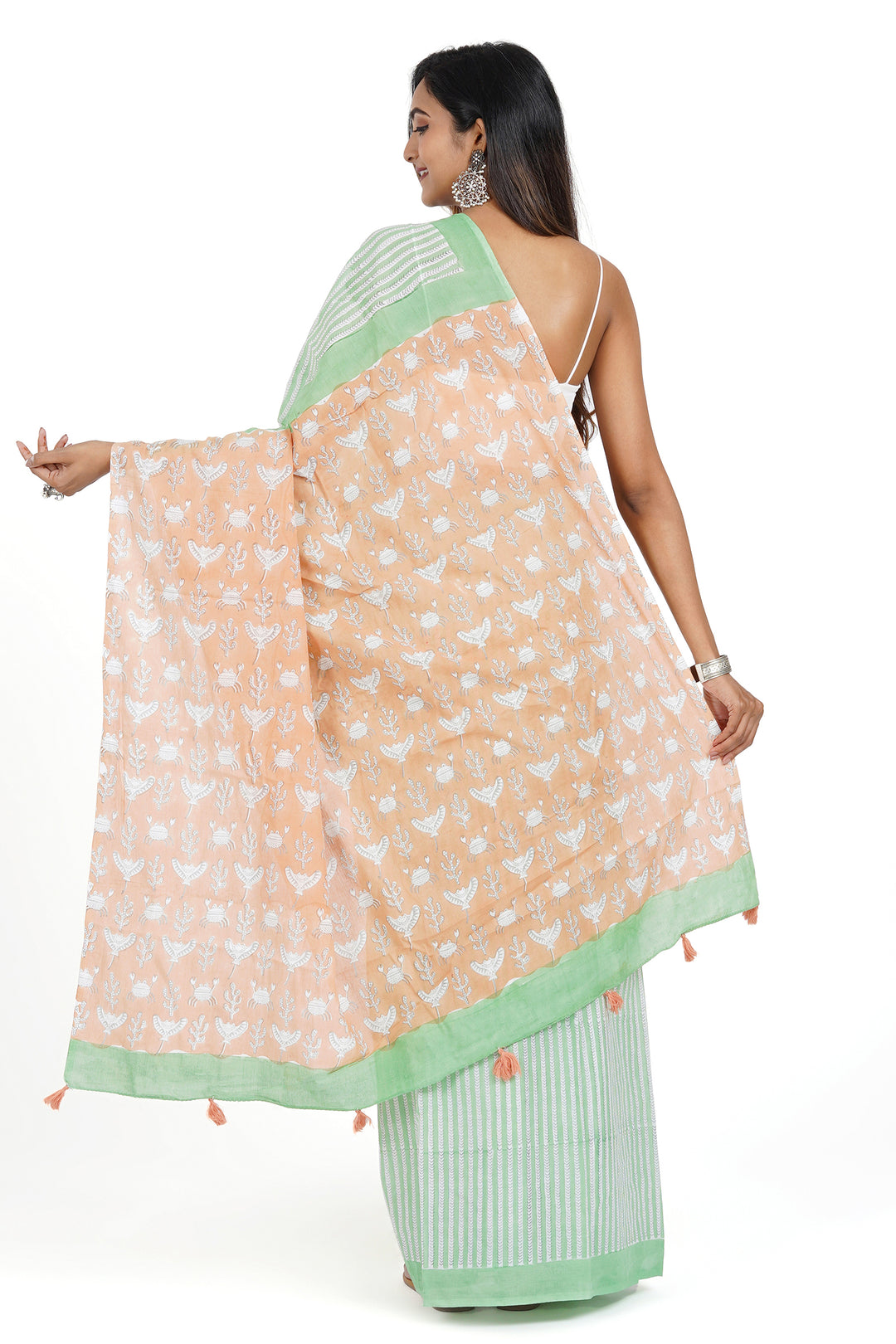 Teejh Sushma Mulmul Cotton Saree