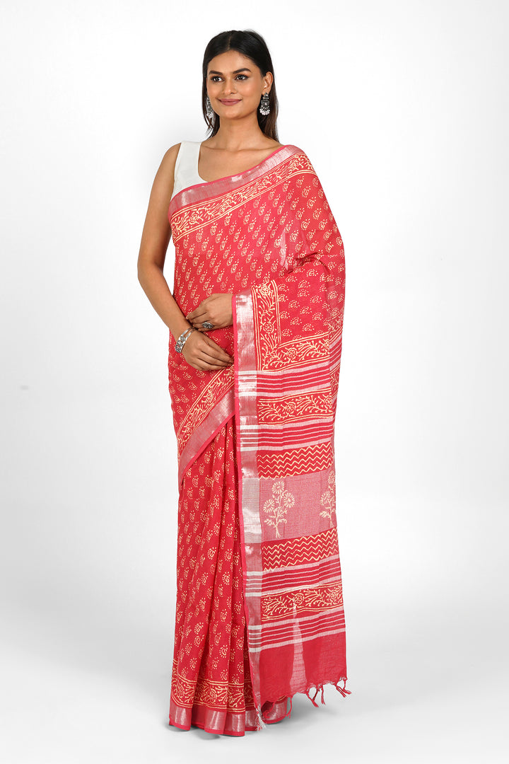 Teejh Shakuntala Linen Saree
