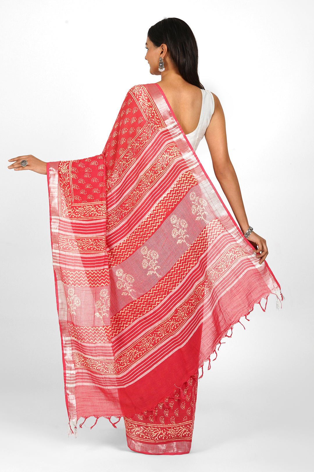Teejh Shakuntala Linen Saree
