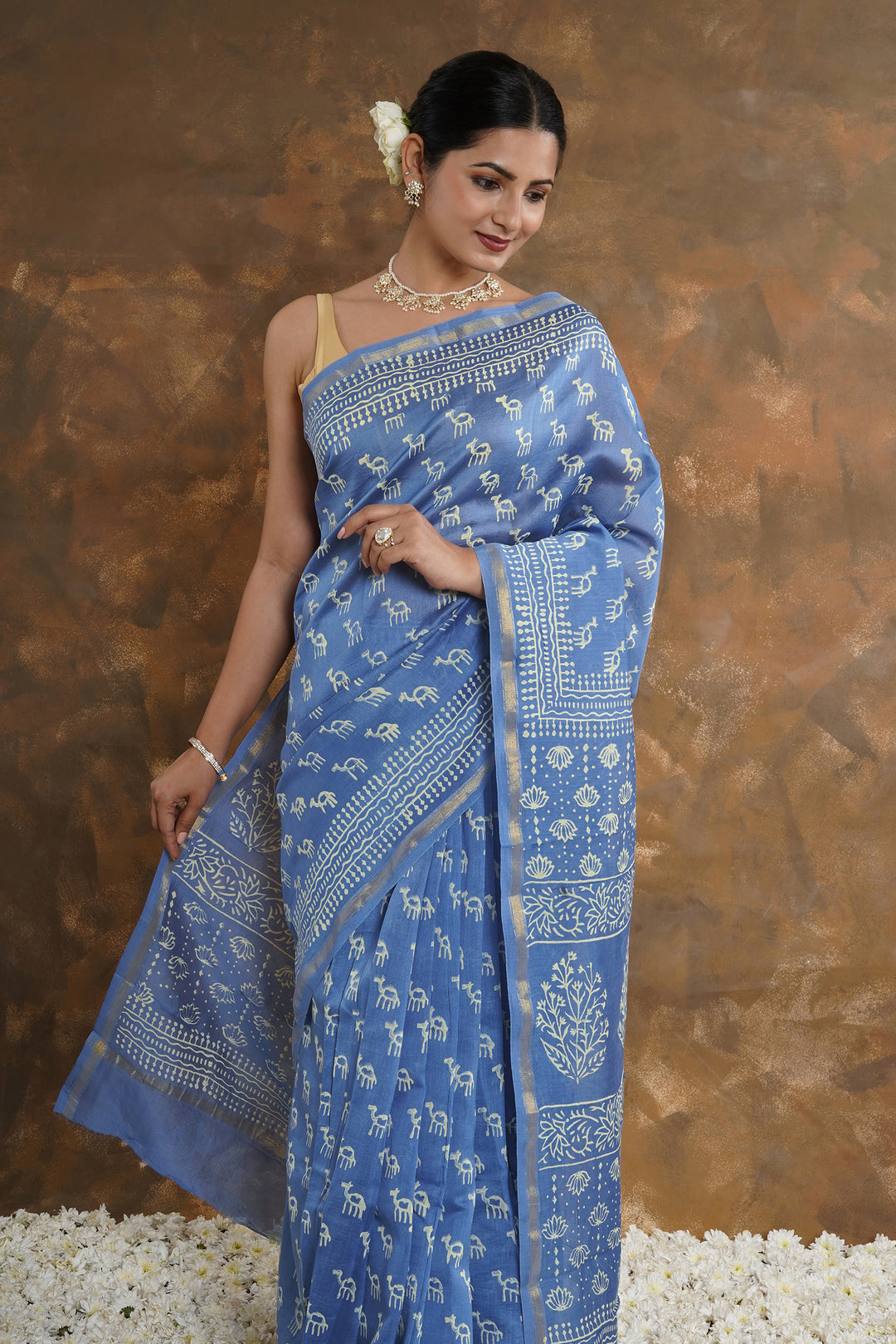 Teejh Anasuya Chanderi Saree