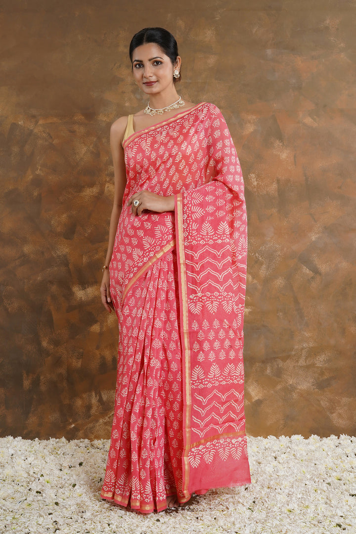 Teejh Manorama Chanderi Saree