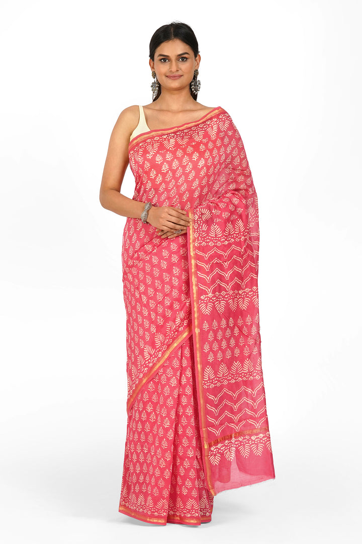 Teejh Manorama Chanderi Saree